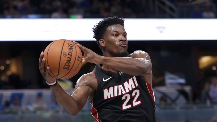 熱火隊球星Jimmy Butler。 圖／美聯社／達志影像