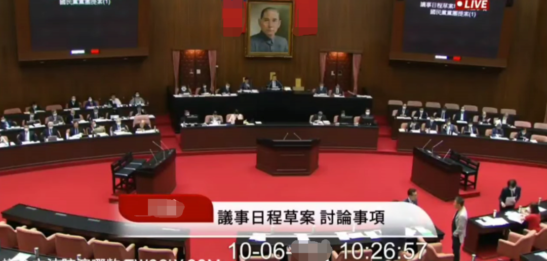 國民黨立院黨團今(6)日在立法院提案，要求蔡政府努力台美復交。 圖 : 翻攝自國會頻道