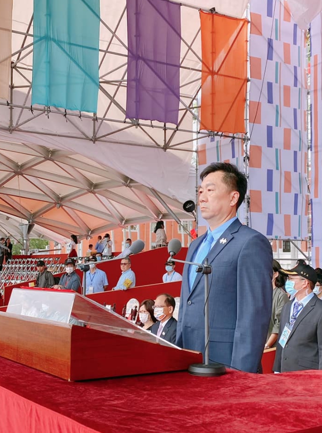 國慶籌備委員會陳宗彥今(10日)，回應前總統馬英九對於「中華民國淪為配角」的質疑。 圖 : 翻攝自陳宗彥臉書