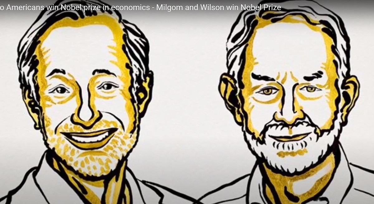 美國學者Paul R. Milgrom和Robert B. Wilson的「拍賣理論」讓他們抱走了諾貝爾經濟學獎。 圖:擷取自Youtube