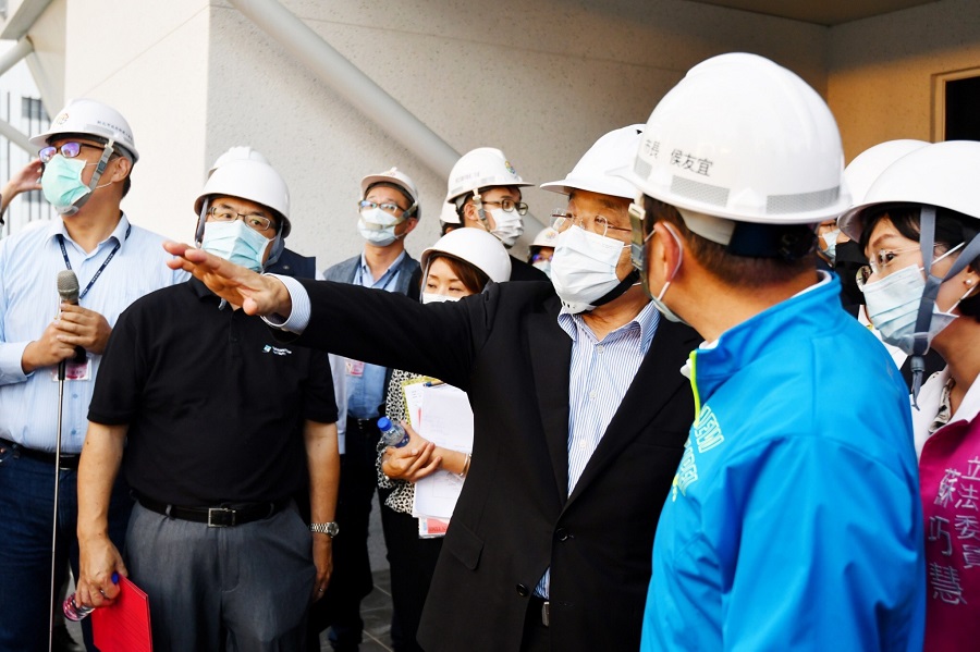 行政院長蘇貞昌視察國家電影及視聽文化中心。 圖：行政院/提供