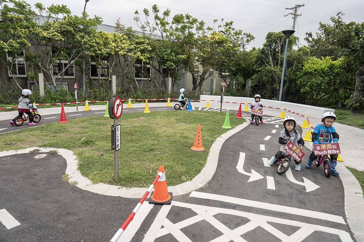 17日、18日、24日、25日兩周末將於港南公園舉辦「2020大小bike騎港南」活動，新竹的父母親多了小孩放電新去處。 圖：新竹市政府／提供