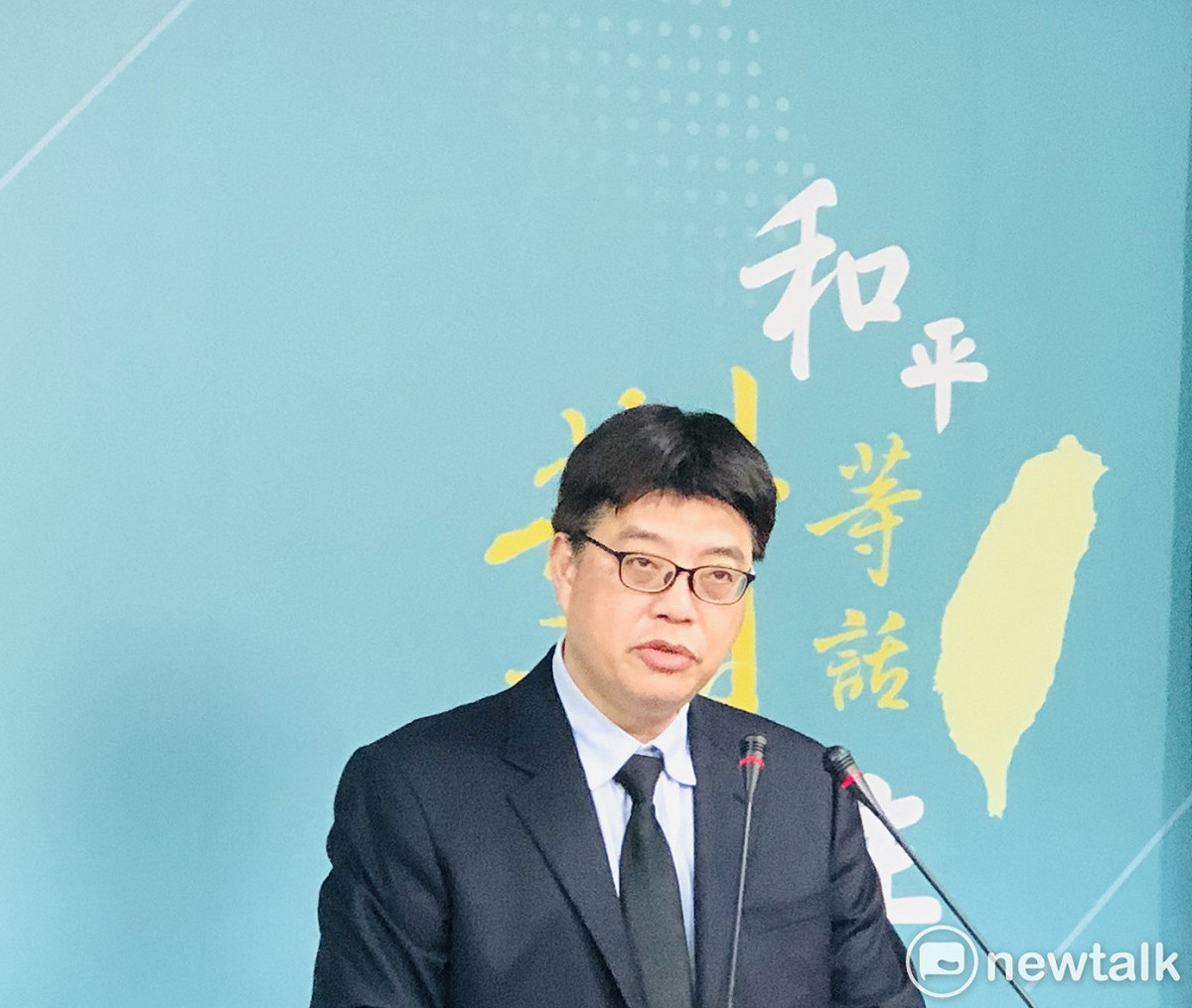 大陸委員會副主委兼發言人邱垂正。 圖：謝莉慧/攝