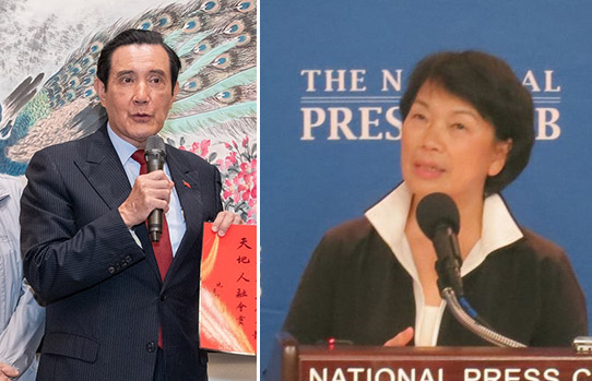 前總統馬英九（左圖）與前文化部長龍應台近日針對兩岸的發言，都遭到批評，民眾反彈壓力大。 圖：新頭殼合成/翻攝自馬英九臉書、文化部