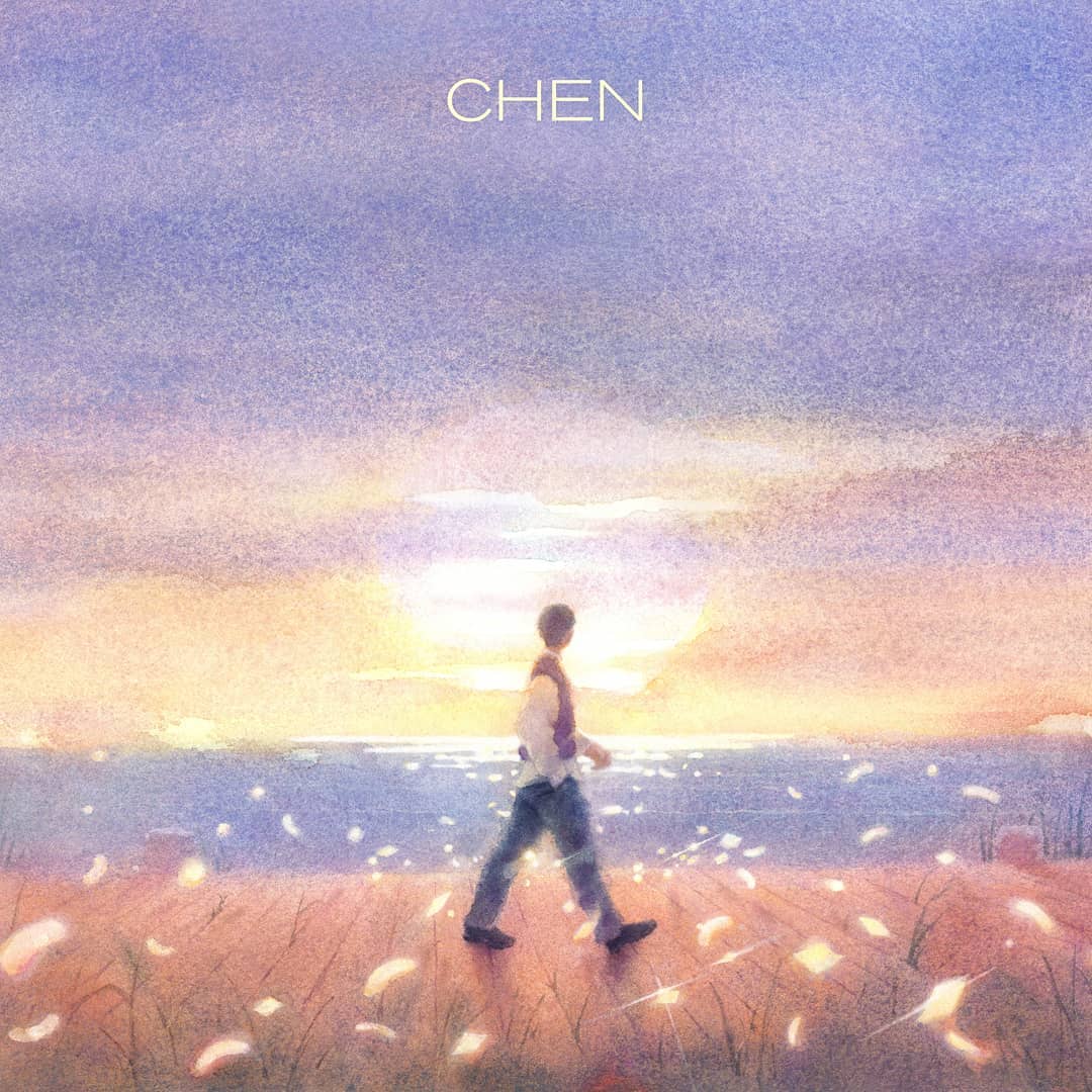 CHEN昨日才剛發行新單曲《안녕Hello》，似乎是入伍前送給歌迷的禮物。 圖：翻攝自SMTOWN IG