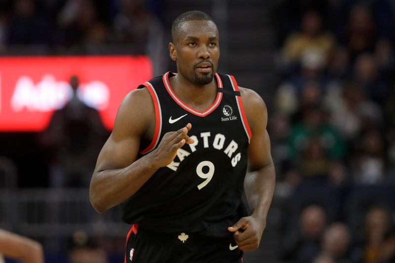 暴龍大前鋒Serge Ibaka。 圖／美聯社／達志影像