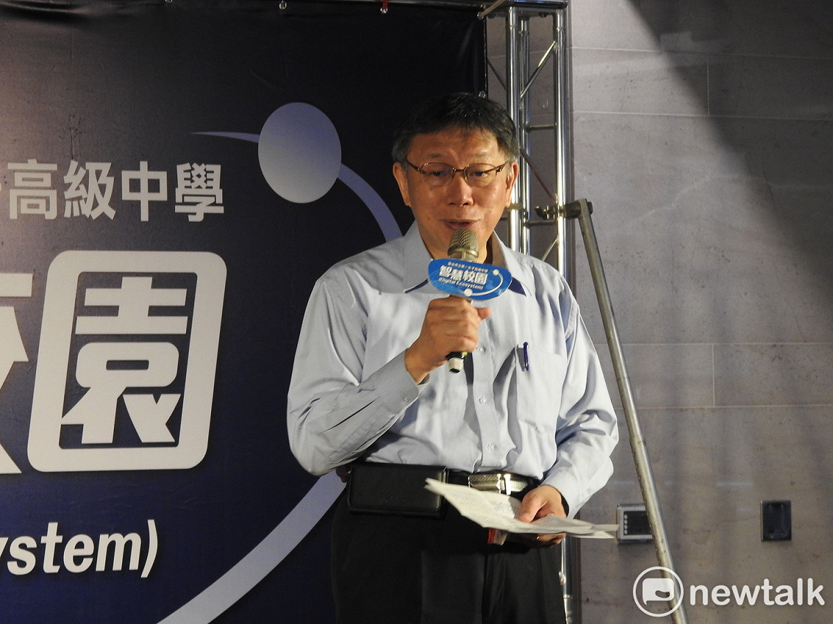 台北市長柯文哲。 圖：周煊惠 ／攝（資料照）