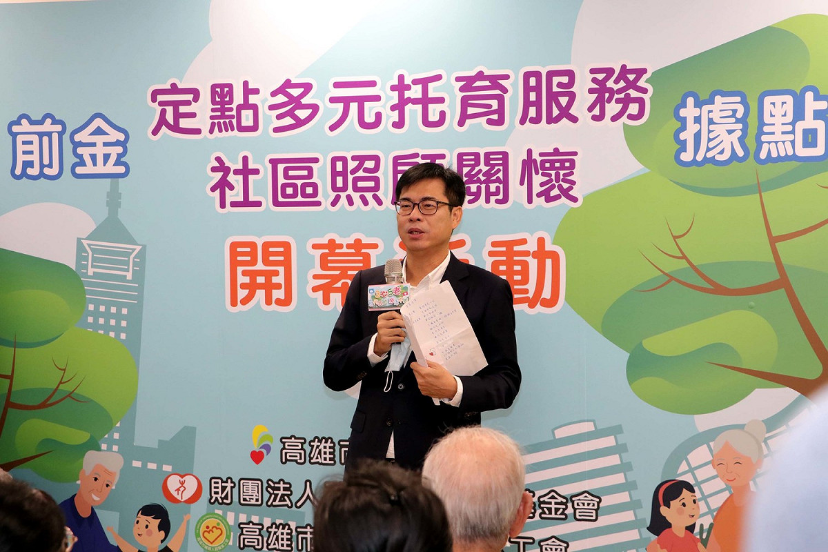 陳其邁表示高雄市很早就宣導65歲以上、6歲以優先施打流感疫苗。 圖：高雄市政府/提供