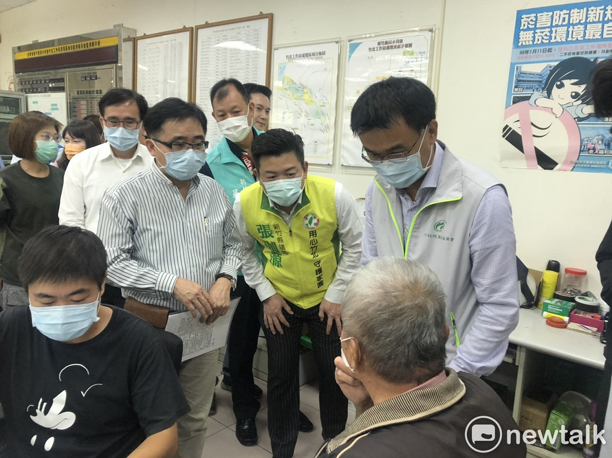 農委會主委陳吉中前往新竹訪視停灌補助申請情況 圖：農田水利署
