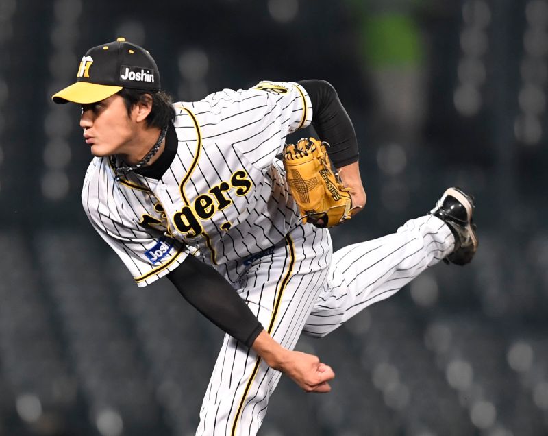 日職阪神虎隊投手藤浪晉太郎投出球隊史上第一162公里速球。 圖:nownews提供