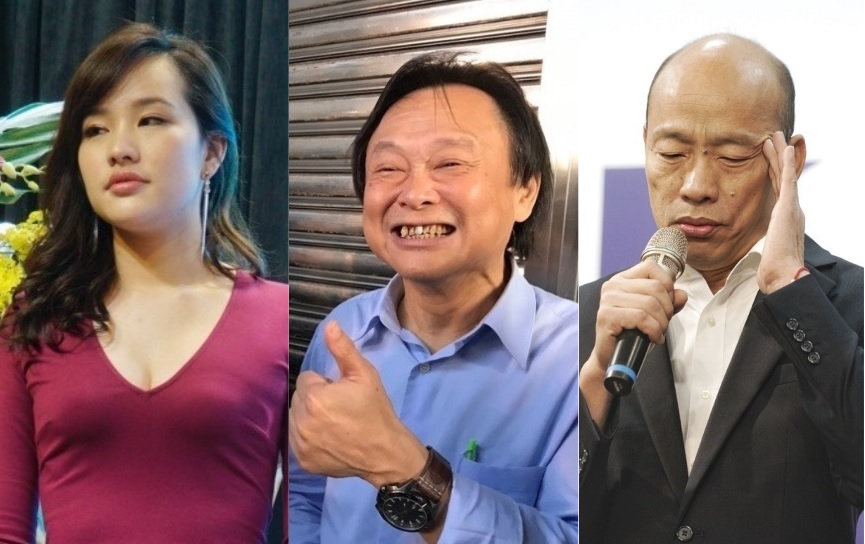 韓國瑜女兒韓冰、王世堅、韓國瑜。 圖：張良一/攝（合成圖）