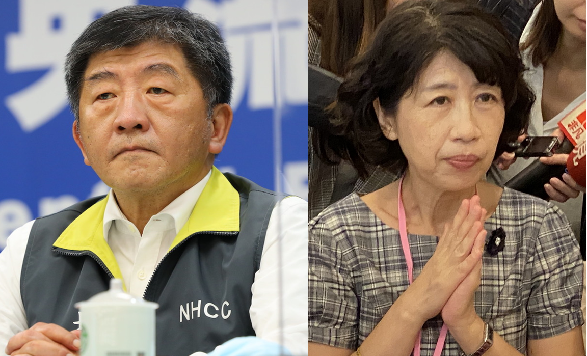 衛福部長陳時中、陳佩琪 圖：新頭殼合成