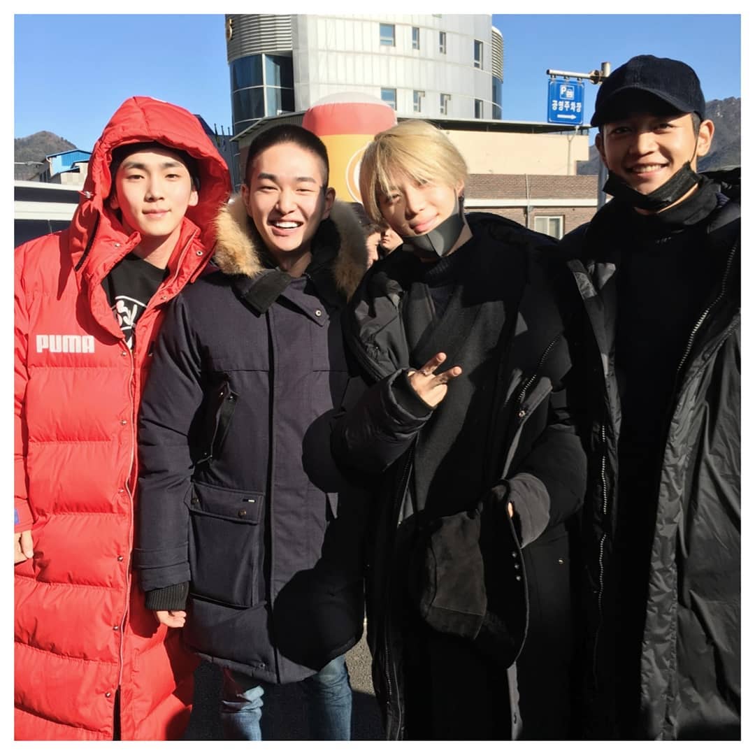 SHINee只剩下泰民（圖右2）還沒入伍。 圖：翻攝自SHINee IG