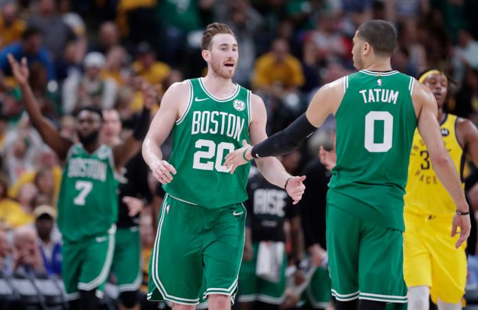 塞爾提克「星海哥」Gordon Hayward(左)。 圖／美聯社／達志影像