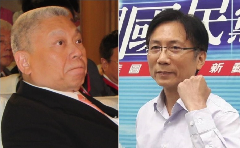 旺中集團董事長蔡衍明、中國國民黨桃園市議員詹江村 圖:新頭殼合成