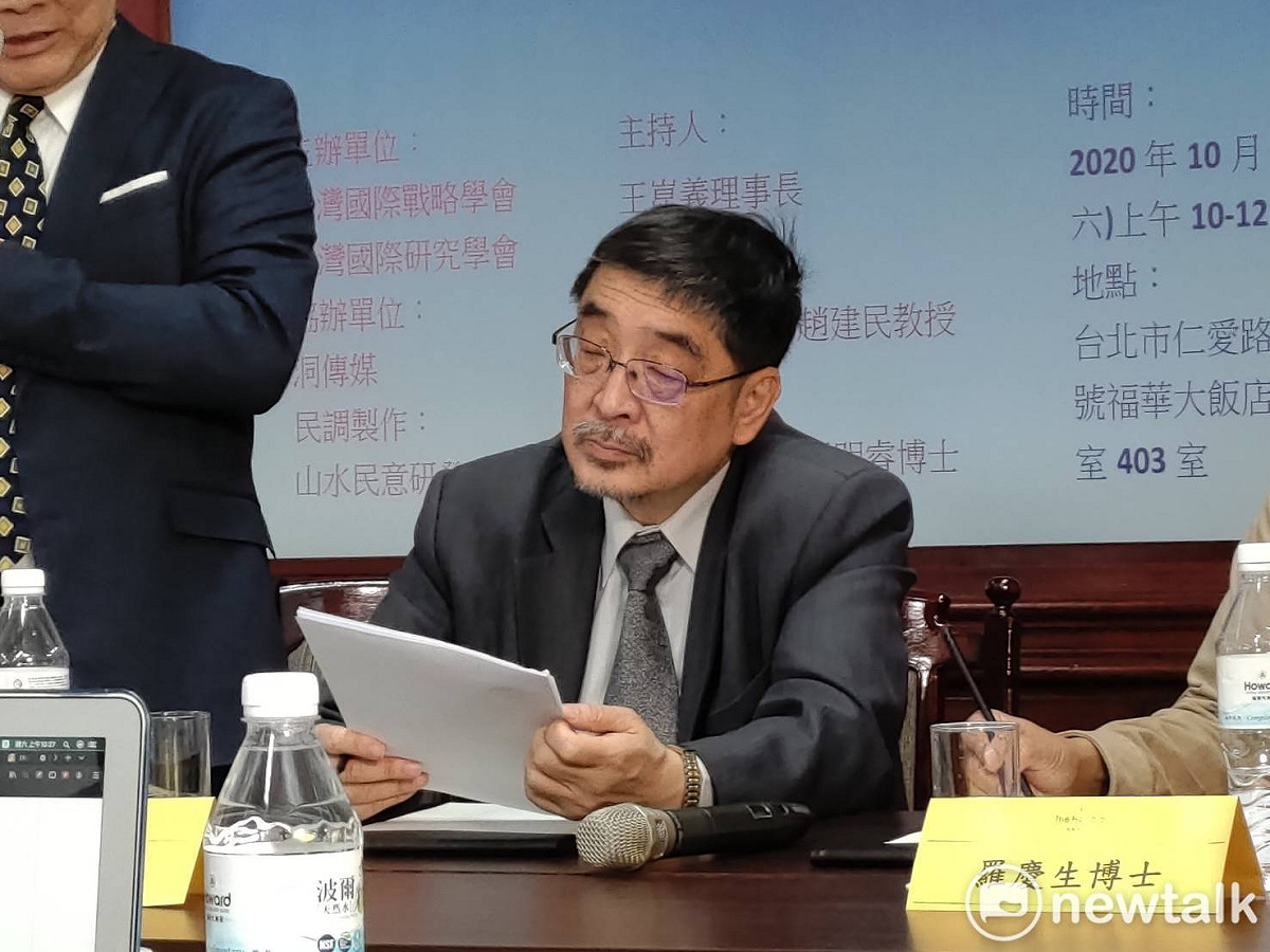 喜樂島聯盟主席施正鋒。 圖：黃建豪/攝