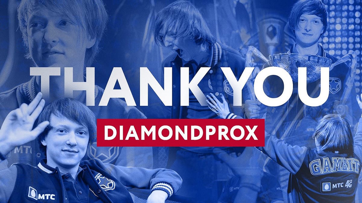 GMB宣布打野老將Diamondprox正式離隊。 圖：翻攝自推特