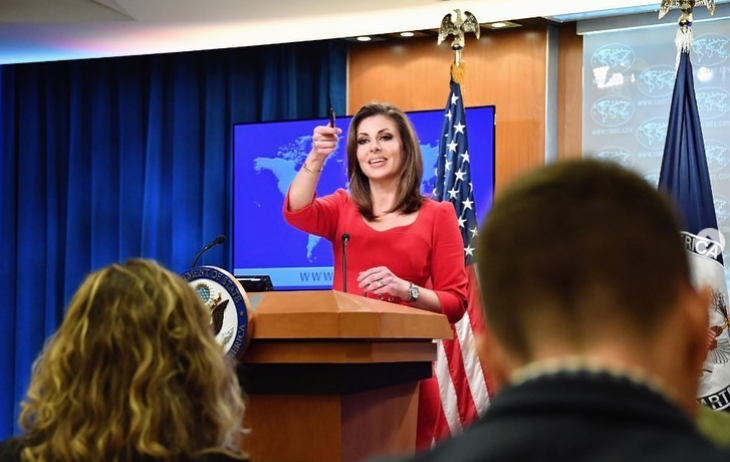 美國國務院發言人歐塔加斯（Morgan Ortagus）。 圖：翻攝自歐塔加斯Instagram