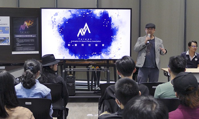 動畫特效協會理事長姚孟超上台分享。 圖：創夢市集／提供