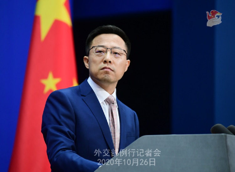 中國外交部發言人趙立堅。 圖：翻攝中國外交部網頁