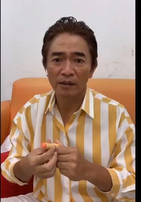 吳宗憲在臉書開直播，表示自己打流感疫苗後一直暈眩。 圖：翻攝臉書粉絲專頁