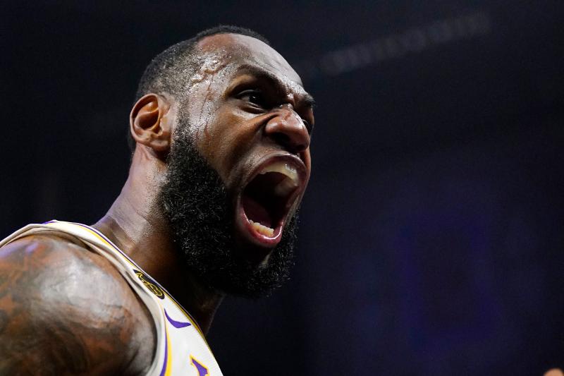 湖人超級球星LeBron James。 圖：取自美聯社／達志影像