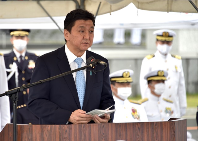 日本防衛大臣岸信夫。 圖：翻攝岸信夫Twitter（資料照）