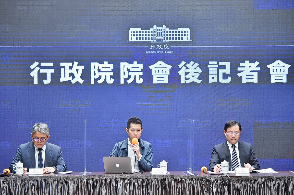 行政院會後記者會。 圖：行政院提供