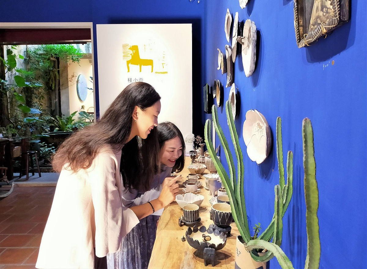 陶博館串連12間三鶯地區獨具特色的藝文展館，舉辦「藝遊三鶯─2020陶藝衛星展」；圖為三峽庶民美術館。  圖：鶯歌陶博館提供