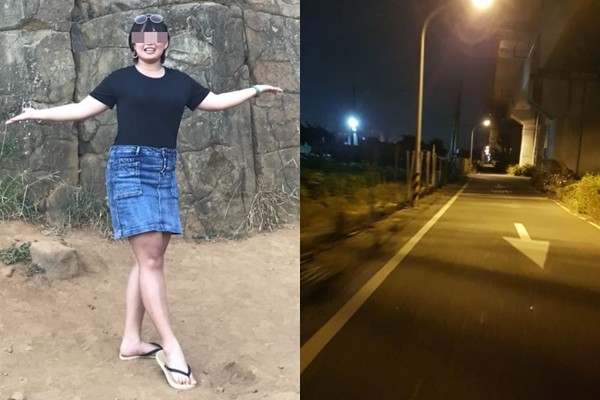 鍾姓女大學生28日晚間從學校步行走回租屋處，不幸遭梁姓男子殘忍殺害。 圖：翻攝Dcard