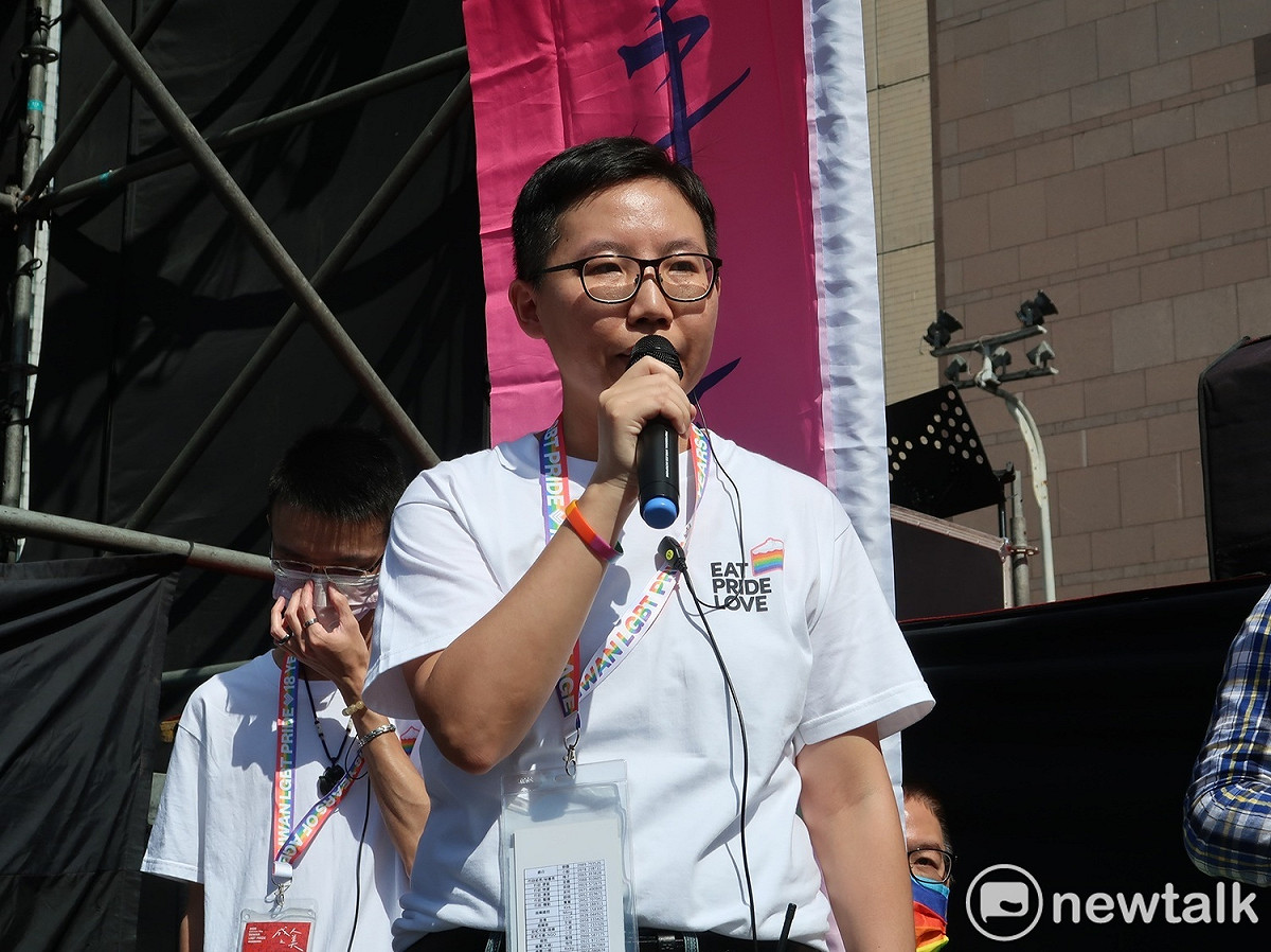 主辦單位台灣彩虹公民行動協會的理事長邵立宜 圖：林朝億/攝