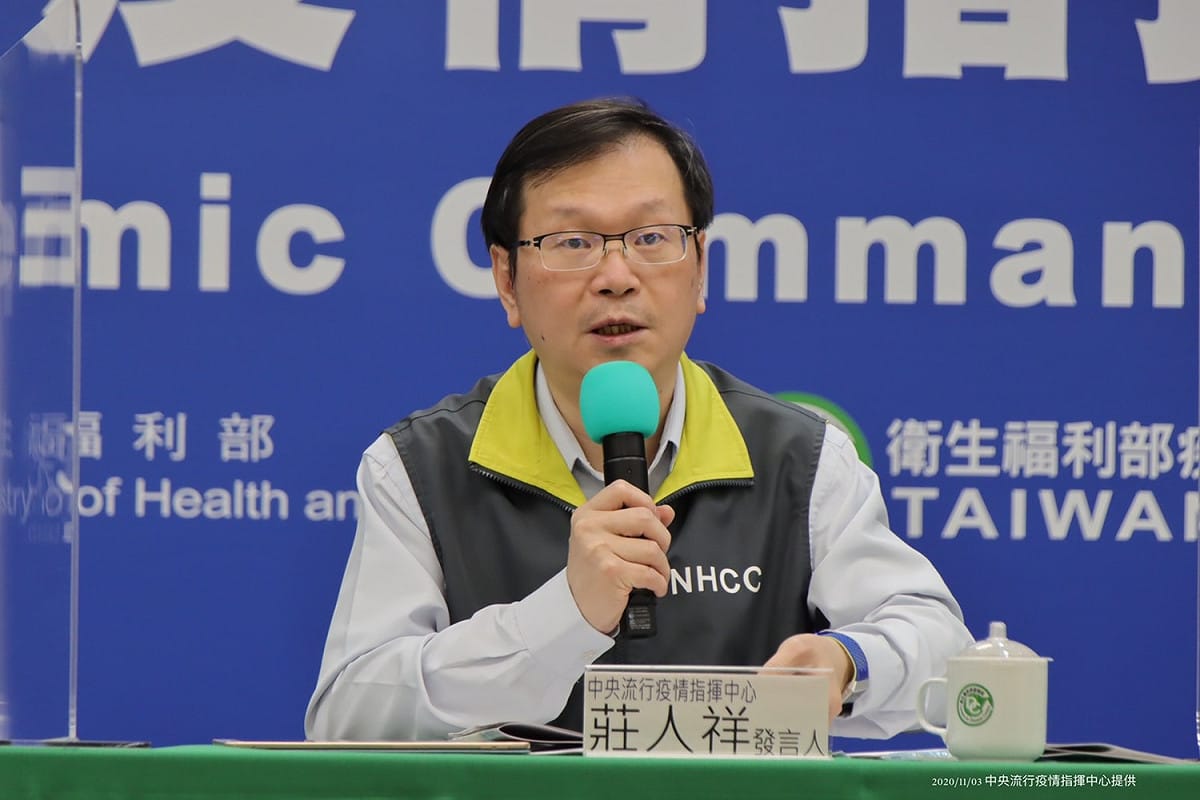 中央流行疫情指揮中心發言人莊人祥 圖：中央流行疫情指揮中心/提供