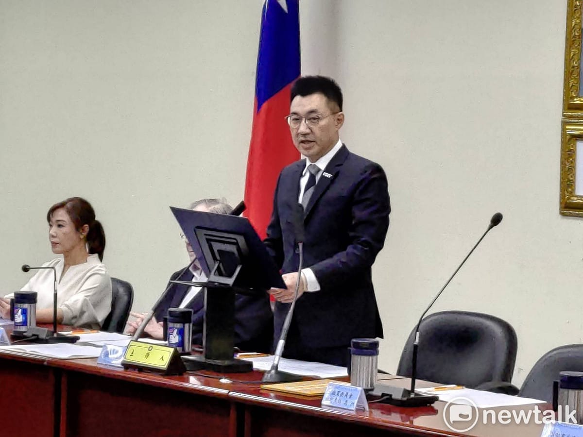 國民黨主席江啟臣。 圖：黃建豪/攝
