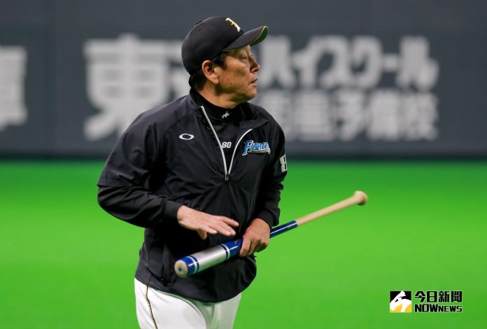 日本火腿鬥士隊總教練栗山英樹。 圖／記者葉政勳攝 , 2019.03.31