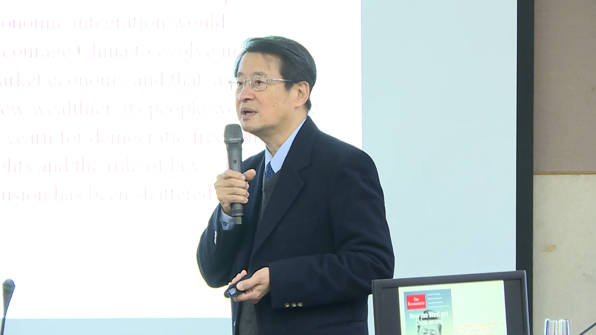 台大政治系教授吳玉山。（資料照）。 圖：翻攝自中央研究院Youtube