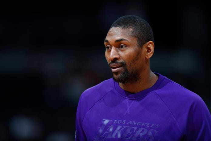 湖人前球員Metta World Peace 。 圖／美聯社／達志影像