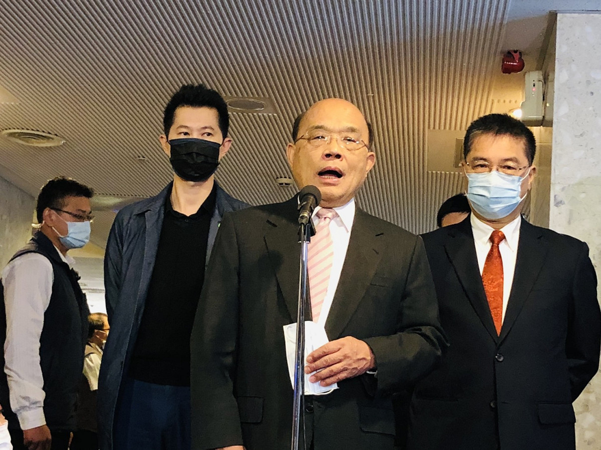 行政院長蘇貞昌今（11）天上午表示，台美雙方有必要更進一步加強合作。 圖：謝莉慧/攝