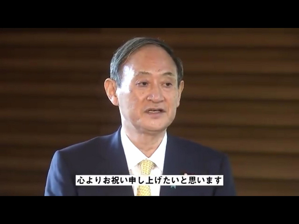 日本首相菅義偉。 圖：翻攝自菅義偉推特