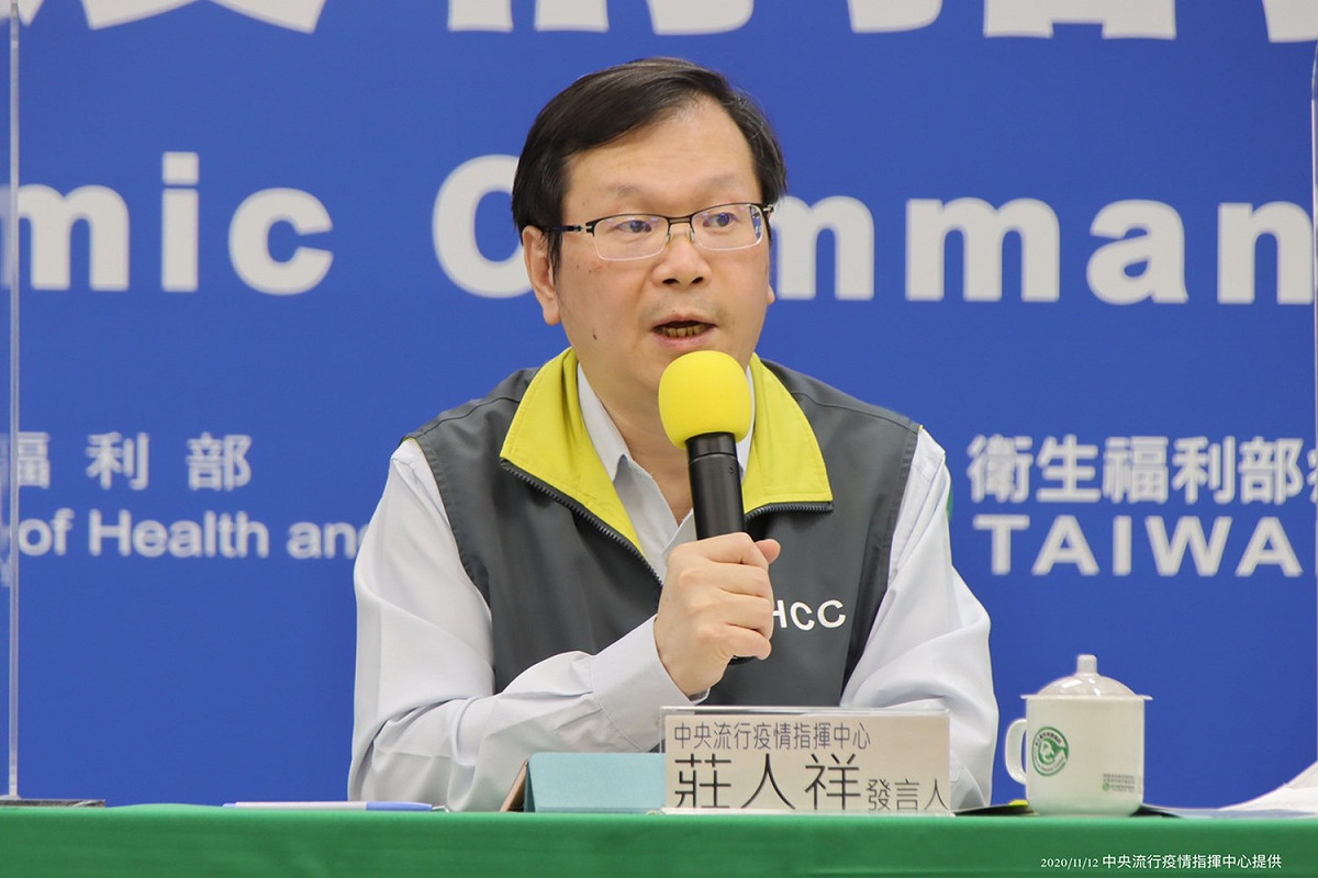 指揮中心發言人莊人祥 圖：中央流行疫情指揮中心/提供