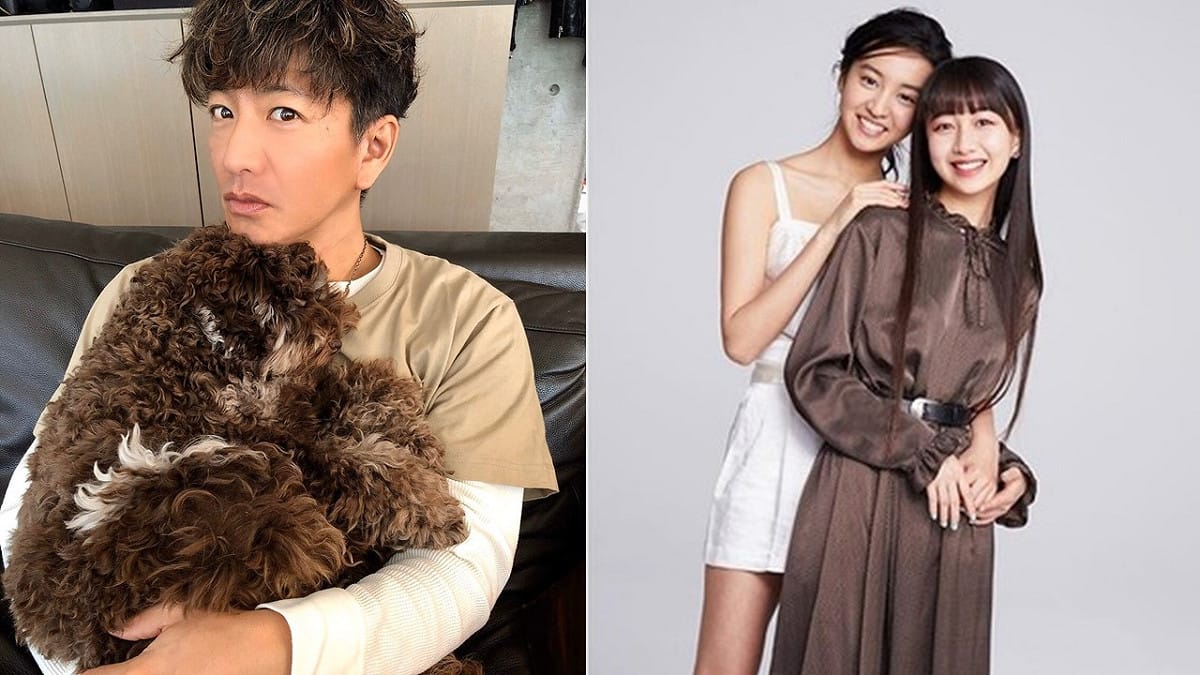 日劇男神木村拓哉(左)今天滿48歲生日，2個女兒木村心美、木村光希(右)在今天0點一過時，便發文祝福爸爸生日快樂。 圖：翻攝Instagram