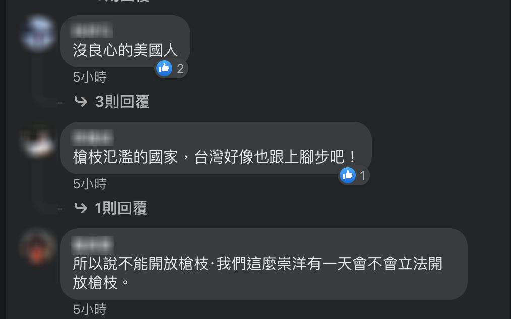 蔡正元臉書網友留言。 圖：翻攝蔡正元臉書
