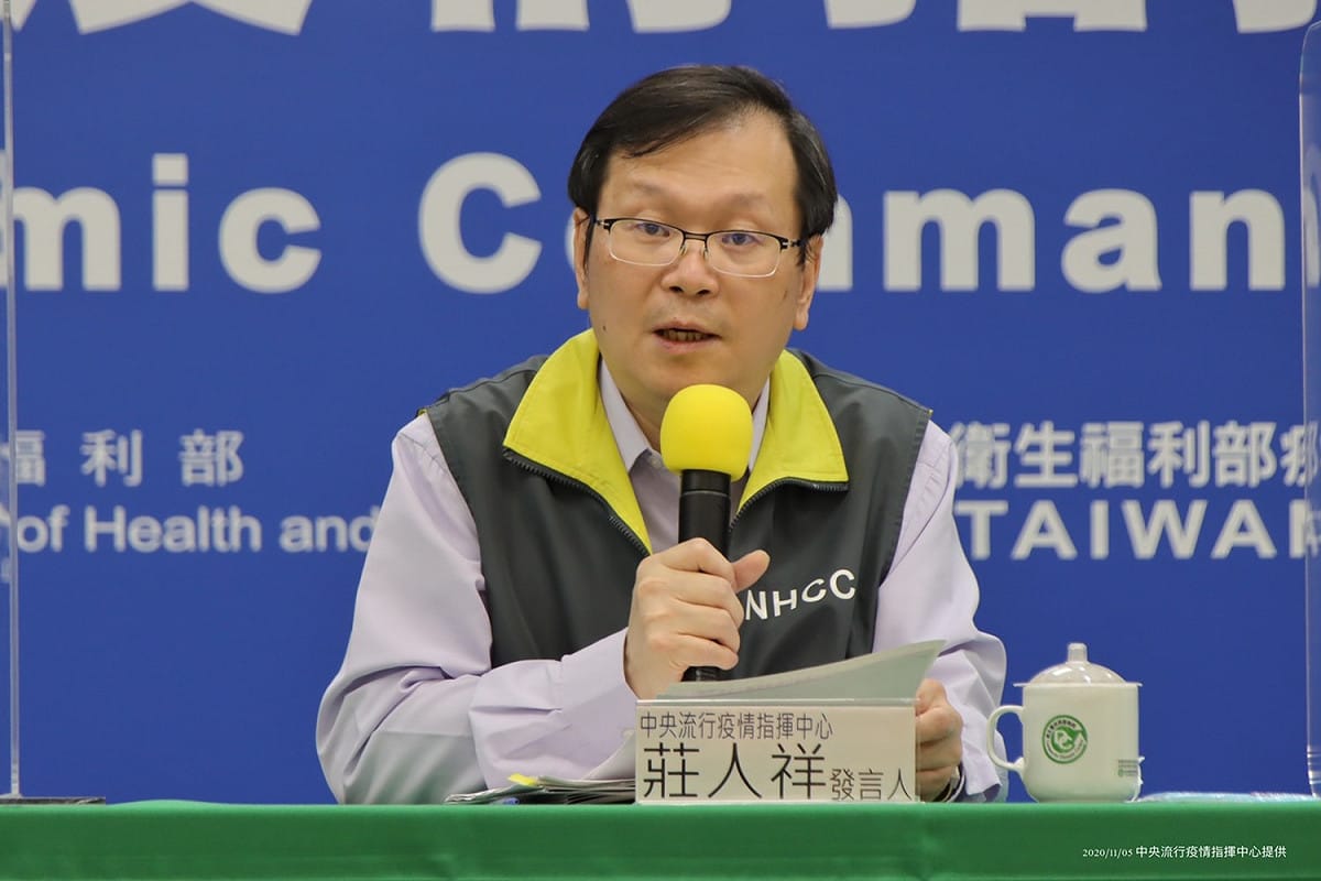 指揮中心發言人莊人祥。 圖：指揮中心／提供
