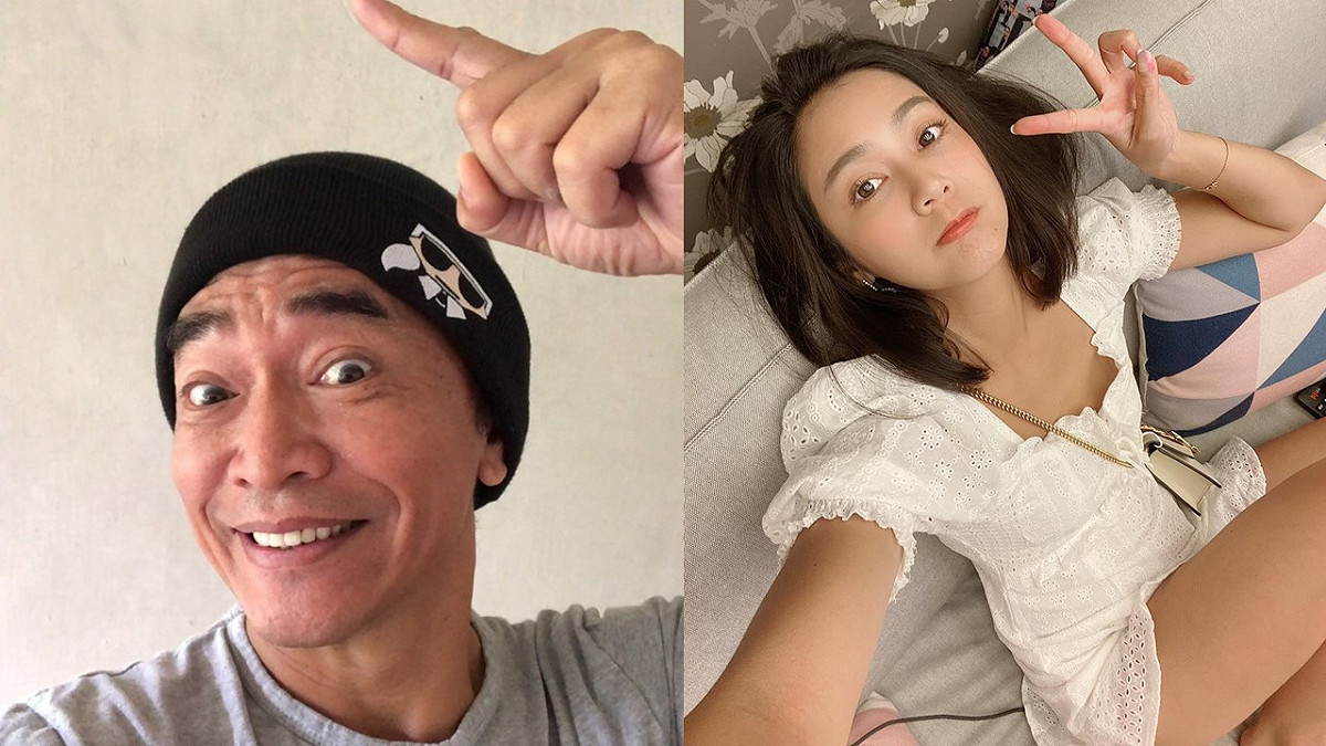 吳宗憲(左)和「國光女神」安苡愛(右)被偷拍，兩人同框畫面遭傳曖昧緋聞。 圖：翻攝臉書粉絲專頁