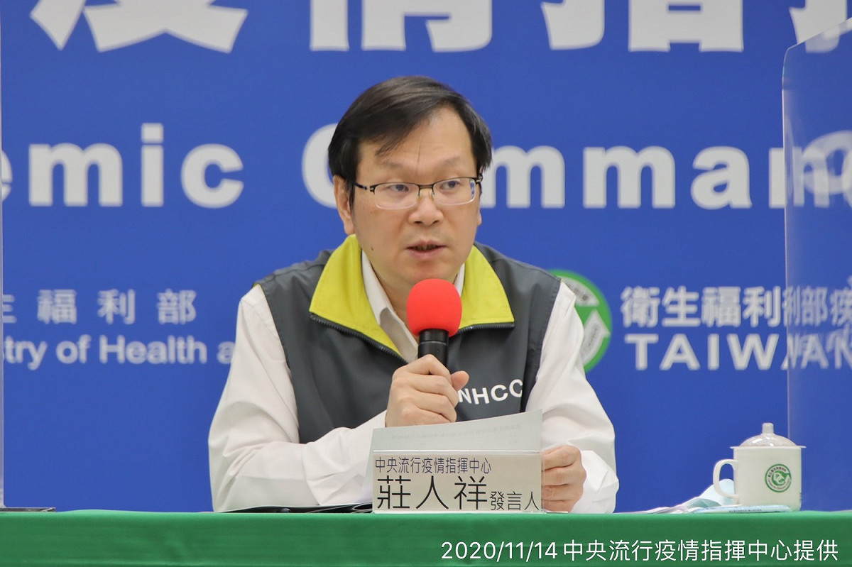 莊人祥表示，呼吸道疾病本就有可能出現腦病變症狀，但台灣至今未曾出現類似狀況。 圖：指揮中心／提供