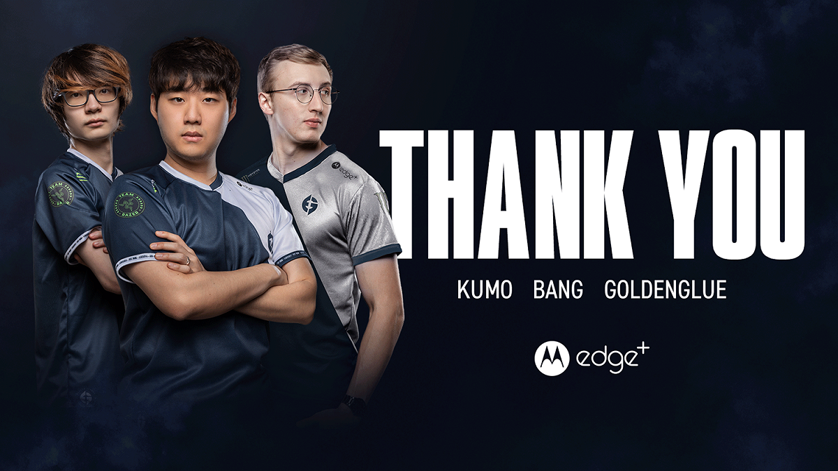 EG今日宣布與Kumo、Goldenglue，以及下路韓援Bang解約。 圖：翻攝自推特