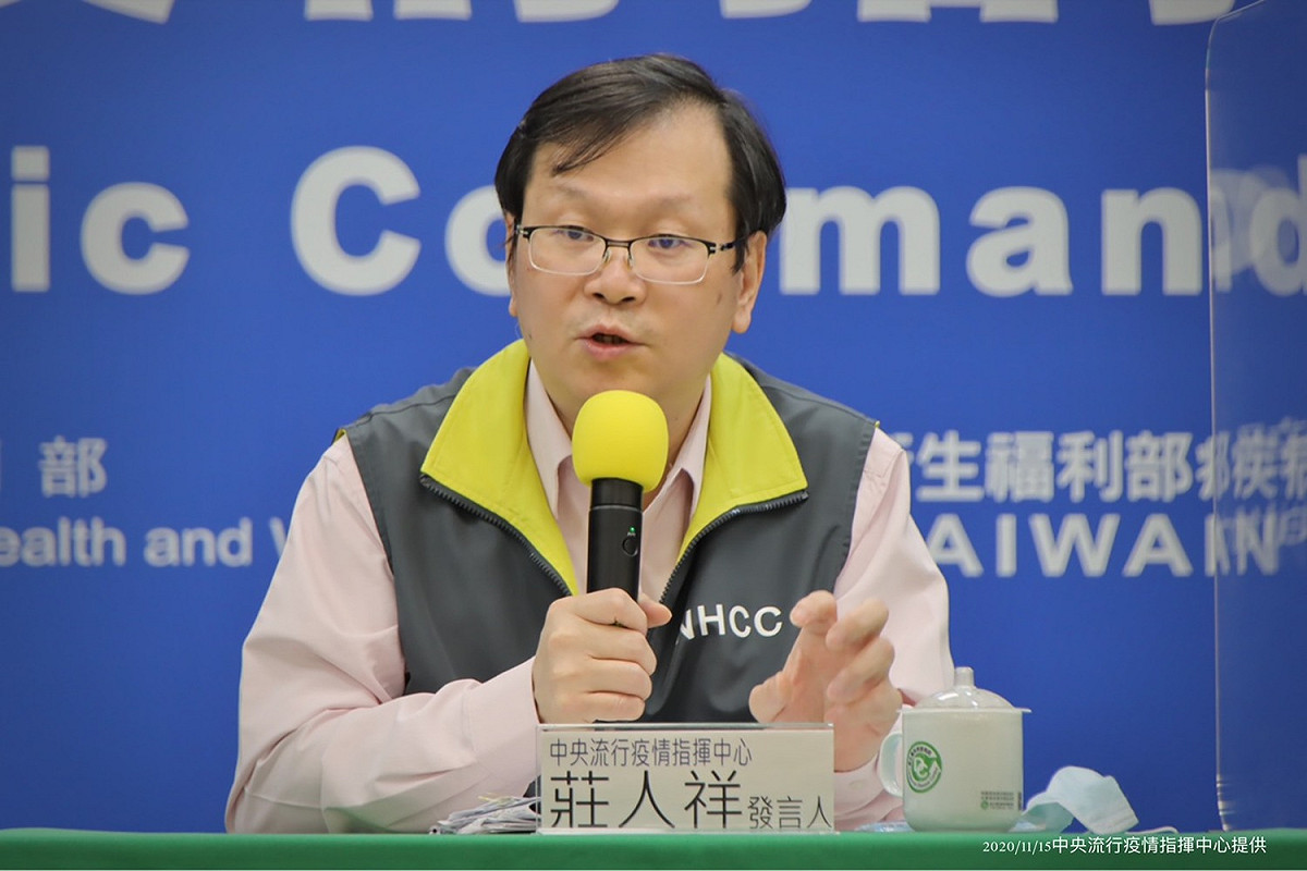 指揮中心發言人莊人祥。 圖：中央流行疫情指揮中心/提供