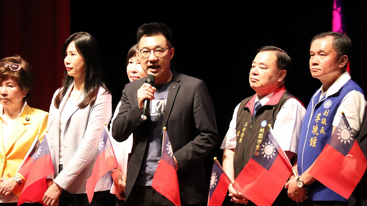 國民黨主席江啟臣（中）。 圖：國民黨／提供