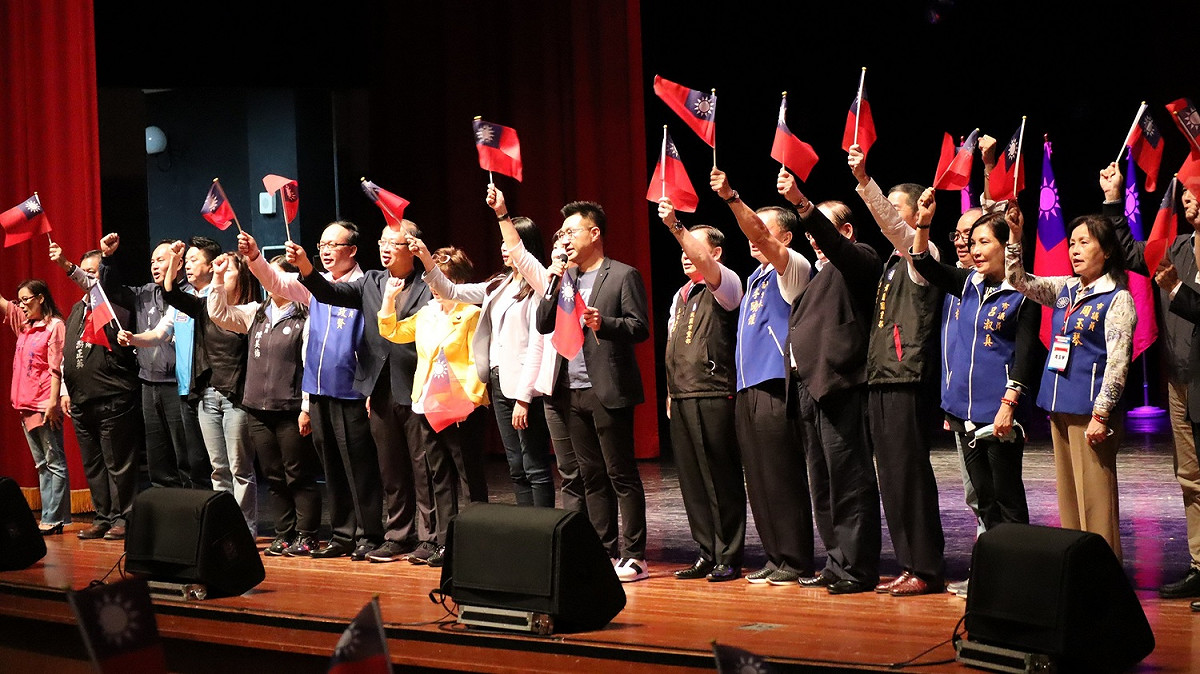 國民黨主席江啟臣今（15）天出席桃園市黨慶活動。 圖：國民黨／提供