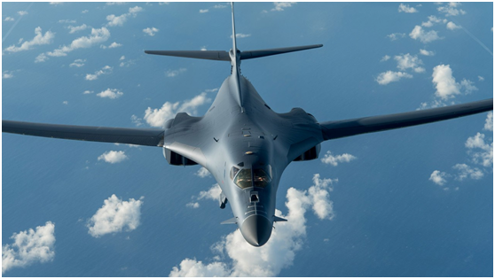 美國空軍B-1B轟炸機。 圖 : 翻攝自環球網