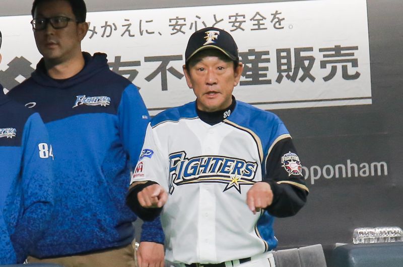 火腿監督栗山英樹。 圖：葉政勳／攝